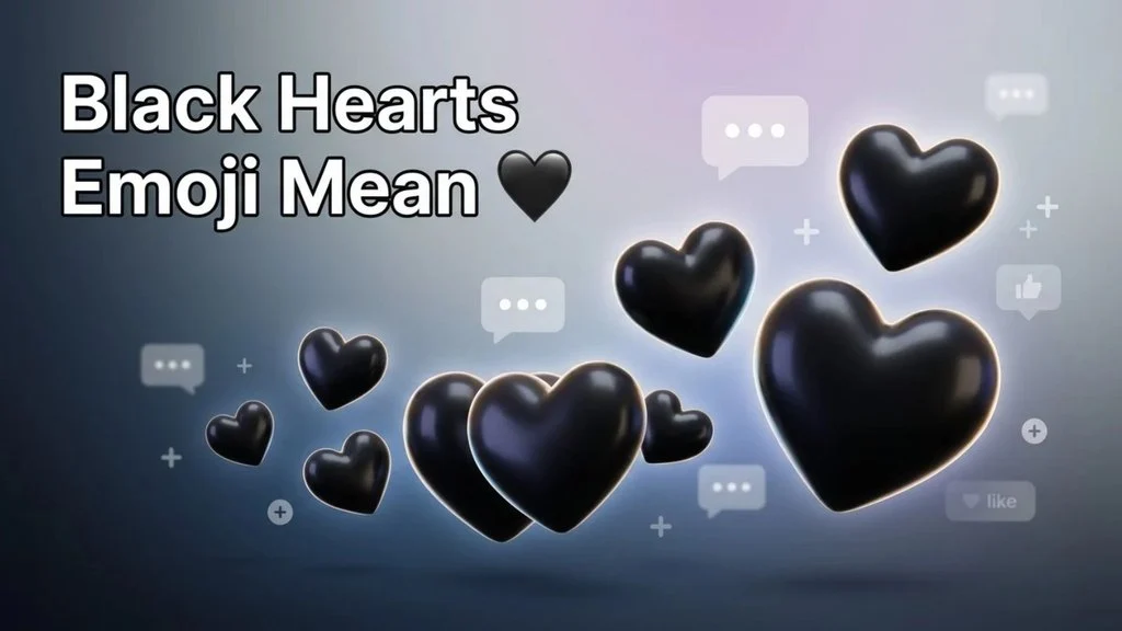 Black Hearts Emoji Mean