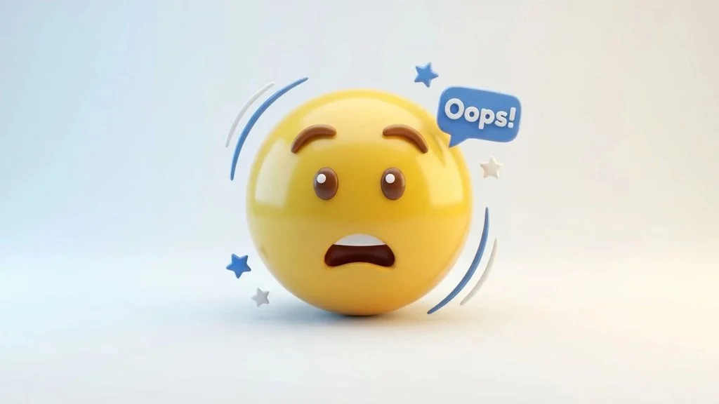 Emoji Oops Mean