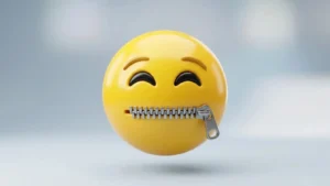Zipped Lips Emoji