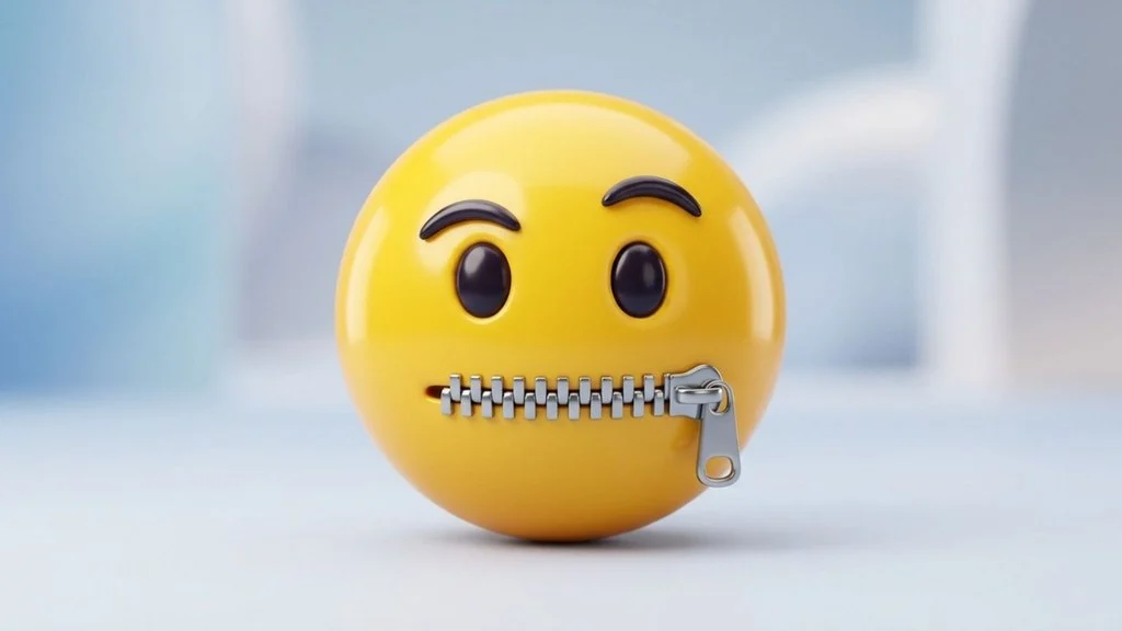 Zipped Lips Emoji Mean